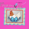 Chicken Stamp Freshie