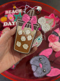 Latte Bow Car Freshie