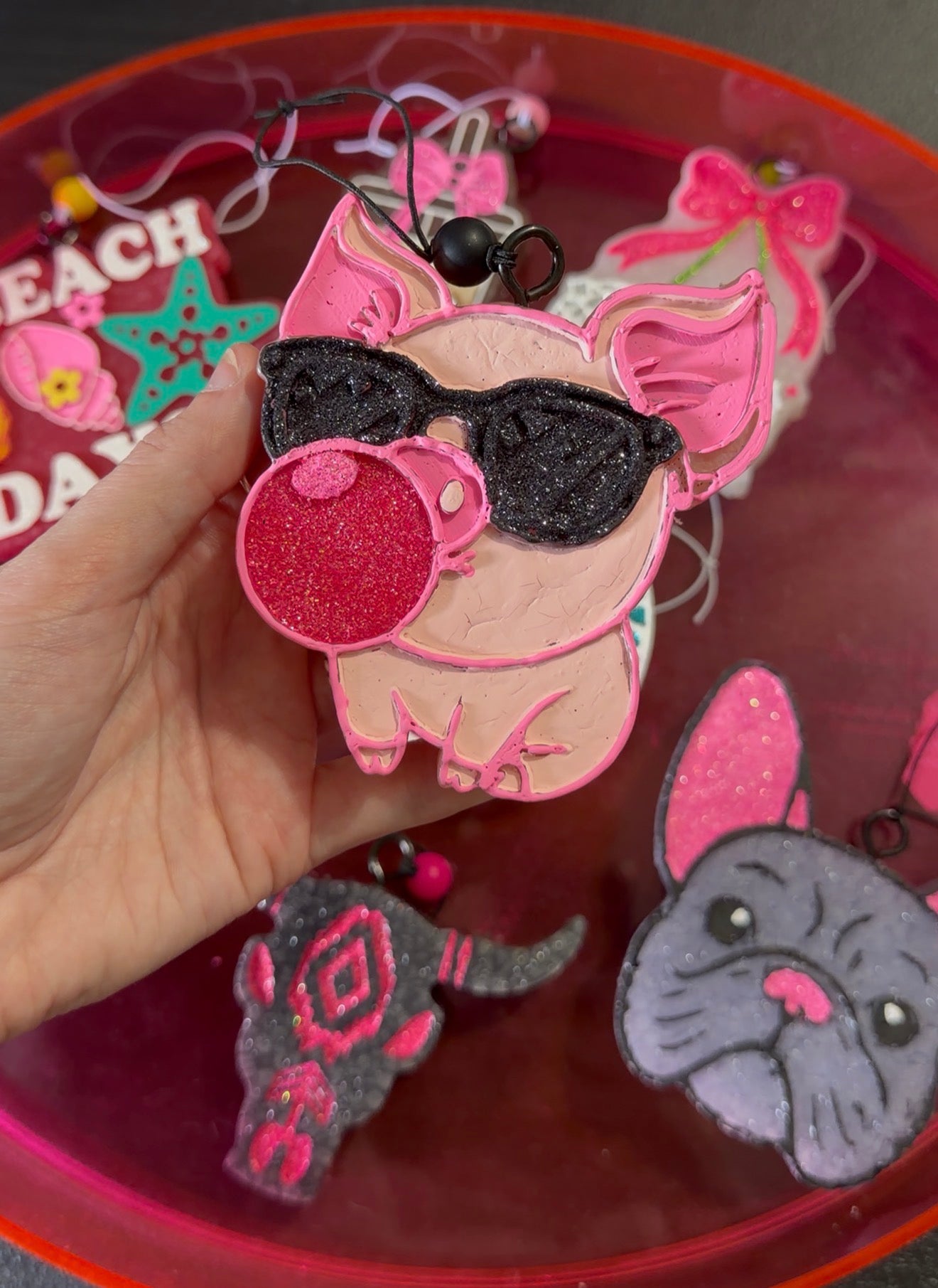 Bubblegum Pig Car Freshie